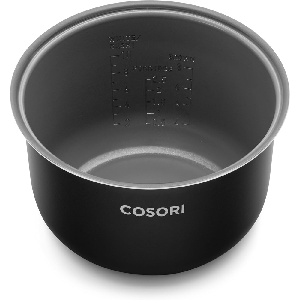 Cosori Rice Cooker 10 Cup Inner Pot, Ceramic Coating, CRC-R501-KUS Only | Non-Stick Ceramic Coating, Easy to Clean, BPA, PFOA & PFOS-Free, Dishwasher Safe, Large Capacity for Family Meals(9.4D X 9.4W X 5.7H in)